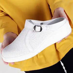 [하프클럽/더힐]더힐슈즈 메쉬 여성여자 슬립온 뮬 스니커즈 블로퍼 샌들 4c