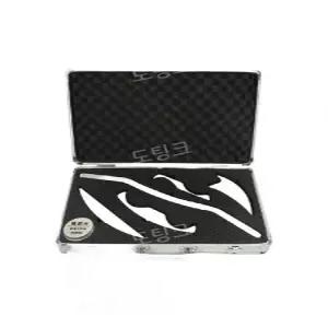 스테인레스마사지스틱 세트 스텐 마사지 괄사 지압봉 근막 이완 승모근 종아리 발 근육이완