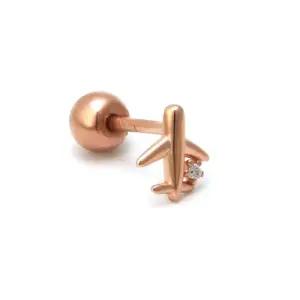 [비앤비골드] 14K 귀걸이 비행기 피어싱 귀걸이 (한쪽) NPE23265