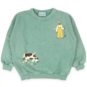 [보보쇼즈] 키즈 팜 어드벤쳐 맨투맨(그린) B126AC043 311