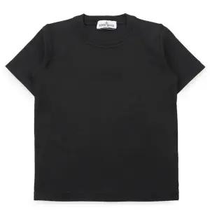 [스톤아일랜드] 키즈 로고 패치 코튼 반팔(블랙) L1S16 2100006 S0050 V0029 10 12A