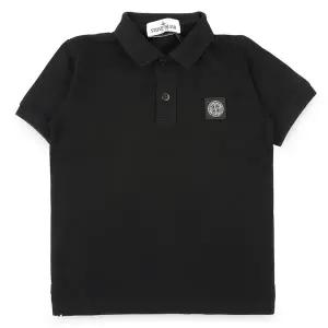 [스톤아일랜드] 키즈 로고 패치 PK 반팔(블랙) L1S16 2200002 S0018 V0029