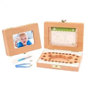 원목 유치보관함 젖니케이스 탯줄보관 포토프레임 각인 아기 성장기록 기념품