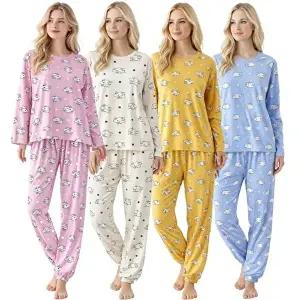 [셀러허브 패션]제니유 포포 여성 긴팔 잠옷세트 홈웨어 파자마 빅사이즈 (47218653)