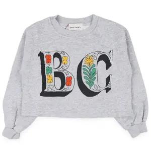 [보보쇼즈] 키즈 스프링 레터 맨투맨(그레이) B126AC045 041