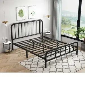 철제 침대 프레임 조립식 매트리스 더블 접이식 침대프레임