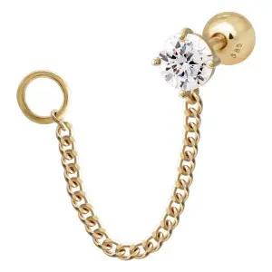 [미니아트] 14K GOLD 데일리 엔라즈 금 피어싱 귓바퀴 연골 귀걸이