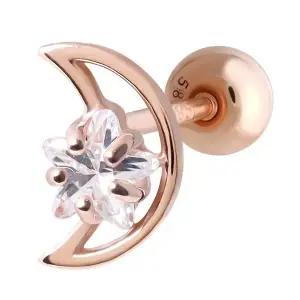 [미니아트] 14K GOLD 데일리 문스타 금 피어싱 귓바퀴 연골 귀걸이