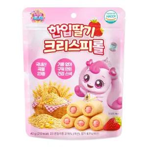 프린세스 캐치티니핑 한입딸기 크리스피롤 40g 1개