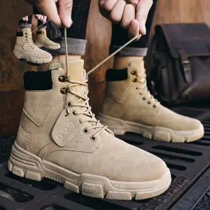 남성 하이탑 사막화 미들부츠 2컬러 남자 웰트화 워커