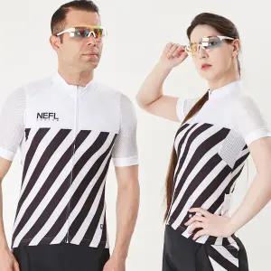 국내제작 고밀착 고탄력 자전거의류 반팔 반바지 별도구매 니플 화이트앤블랙