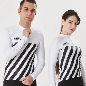 국내제작 고밀착 고탄력 자전거의류 긴팔 긴바지 별도구매 니플 화이트앤블랙