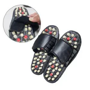 발 지압 슬리퍼 혈액순환 마사지 신발 자극 건강 실내화 가정용 사무실용 휴식용