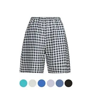 [파파브로]남성 6컬러 인견 체크 5부 잠옷바지 HW-UW-5101