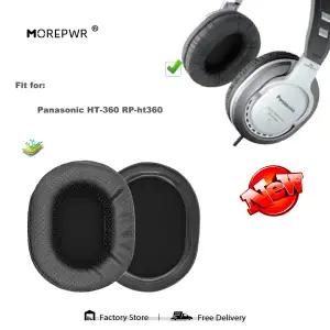 파나소닉호환 HT-360 RP-ht360 헤드셋 부품 가죽 쿠션 벨벳 귀마개 이어폰 슬리브 커버 용 Morepwr 교체 용
