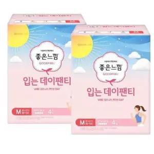 [좋은느낌] 좋은느낌 입는 데이팬티 팬티형생리대 중형 4Px2팩
