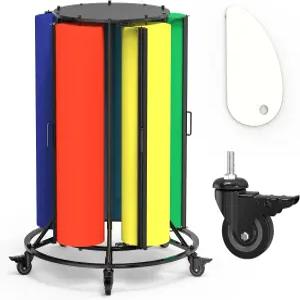 미술 스튜디오 교실 및 포장 스테이션을 위한 커터 잠금 캐스터가 내장된 Vazcor 프로페셔널 5롤 정육점