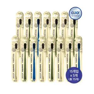 [크리오라]크리오 딥 스퀘어 터치 칫솔 15개입 x5개