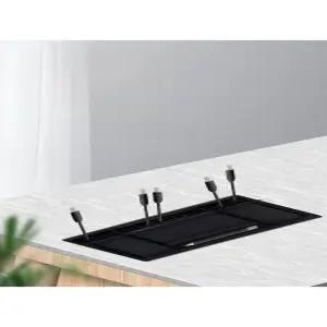 플라스틱 선정리함 팬꽂이 사무실 컴퓨터 매립형 데스크 정리 데스테리어 인테리어