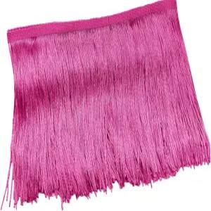 루오모르고 10야드 샤네트 프린지 트림 6인치 와이드 - 재봉용 폴리에스터 태슬 라틴 드레스 램프 쉐이드