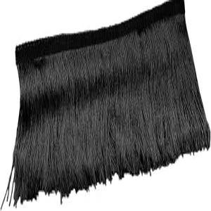 루오모르고 10야드 샤네트 프린지 트림 4인치 와이드 - 재봉용 폴리에스터 태슬 라틴 드레스 램프 쉐이드