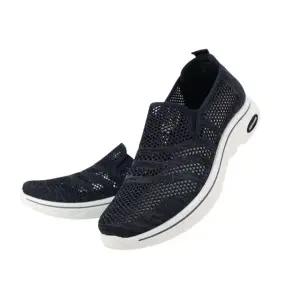 더모아상회 시원한 메쉬 슬립온 디자인-네이비 가벼움 미끄럼방지 푹신한 쿠션