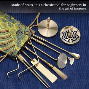 신형 예술 스타터 세트 구리 7종 가정용 도구 차실 회색 프레스 기도실 순수 사무실용