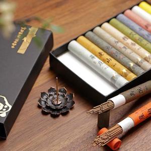 12가지 향의 향초 선물 상자 가정 N6I0 명상 진정 선형 정화 요가 NATU 제거 냄새