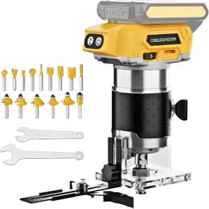 목공용 브러시리스 무선 라우터 20V 배터리(배터리 미포함)와 호환 6단 30000RPM 트림 가장자리 트리밍 홈