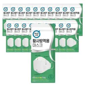 [깨끗한나라] 깨끗한나라 황사 방역용 마스크 kf94 흰색 3매x20개