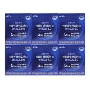 [E] 빙그레 프롬뉴트리 멜라딥도스 미국 식물성 멜라토닌 5mg 함유 6박스 (6개월분)