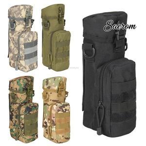 전술 몰리 물병 파우치 나일론 야외 여행 주전자 가방 어깨 스트랩 포함
