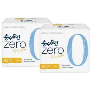 [순수한면] 깨끗한나라 순수한면 제로 Zero 팬티라이너 슈퍼롱 20Px2팩