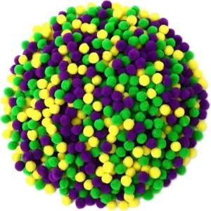 그라 폼 폼용 SEPGLITER Mardi 공예용 옐로우 그린 퍼플 1000팩 DIY용 부드러운 폴리에스터 크래프트 볼