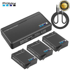 DJI 오스모 액션 6 5 프로 43 배터리 및 충전기용 2200mAh 360 액세서리