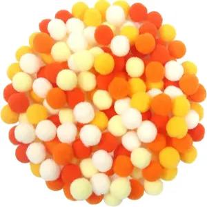 TOAOB 150개 대형 폼 1인치 옐로우 크래프트 퍼지 볼 DIY 공예 프로젝트 홈 데코레이션