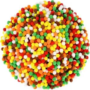 쿠메난 1500피스 가을 폼 볼 레드 오렌지 옐로우 그린 브라운 화이트 DIY 추수감사절 파티 장식 용품