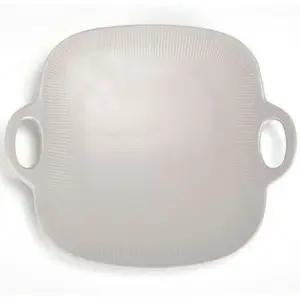 멜라민 그릇 찬기 접시 쿠프 손잡이 접시 정사각 2호 Yxq5+3AzS