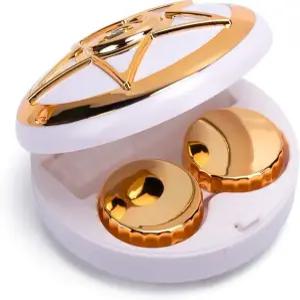 하나의 콘택트렌즈 케이스 스타 여행 시 리무버 도구 핀셋 미러 콘택트 솔루션 보틀 여성용 콘탁스 보관