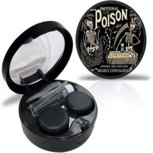 레투이오스 투 스켈레톤 콘택트 케이스 개인 맞춤형 박스 여행 키트 휴대용 미러 핀셋 리무버 도구 솔루션