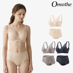 오모떼 올데이 에센셜 플로워레이스 브라팬티  6종 세트/C형