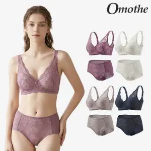 오모떼 올데이 에센셜 플로워레이스 브라팬티  8종 세트/A형