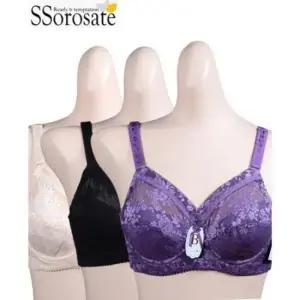 쏘로사떼 BR1644 편안한 노몰드 넓은 날개선 와이어 B컵 브라3