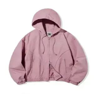 codegraphy (우먼) 워싱 코튼 후드집업페일 핑크