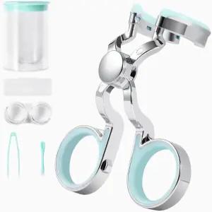 무칭 데일리 콘택트렌즈 착용 보조제 - 부드러운 실리콘 제거기 및 삽입 도구 세트에는 핀셋 케이스 플런저