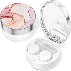 리샤에 콘택트렌즈 케이스/콘택트 케이스 여행용 귀여운 콘택트 및 일상 여행 야외에 완벽한 솔루션