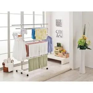 옷걸이 PS로빙 6단접이식 빨래건조대 바퀴형 특대형