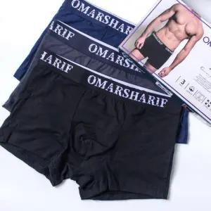 오마샤리프 남성 고급 면스판 드로즈 팬티 3매세트 아웃밴드 남자팬티