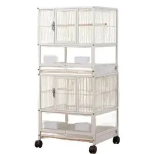 이동식 대형 새장 케이지 투명 아크릴 둥지 날림장 앵무새장