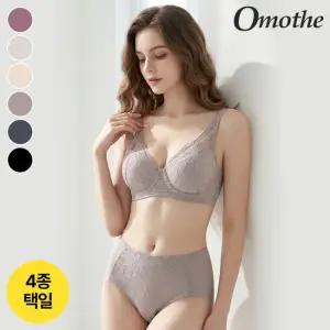 오모떼 올데이 에센셜 플로워레이스 브라팬티  4종 세트/택일